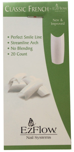 EzFlow Classic French Tips 20 tips/pk