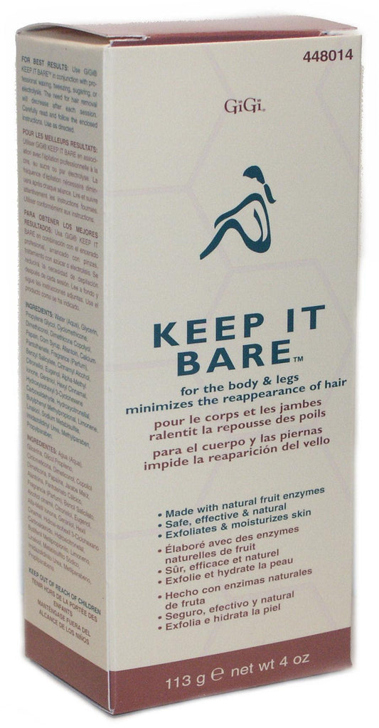Box of GiGi Keep It Bare hair removal product
