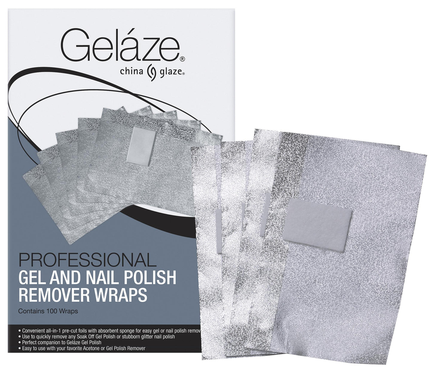 Gelaze Gel & Nail Polish Remover Wraps 100ct