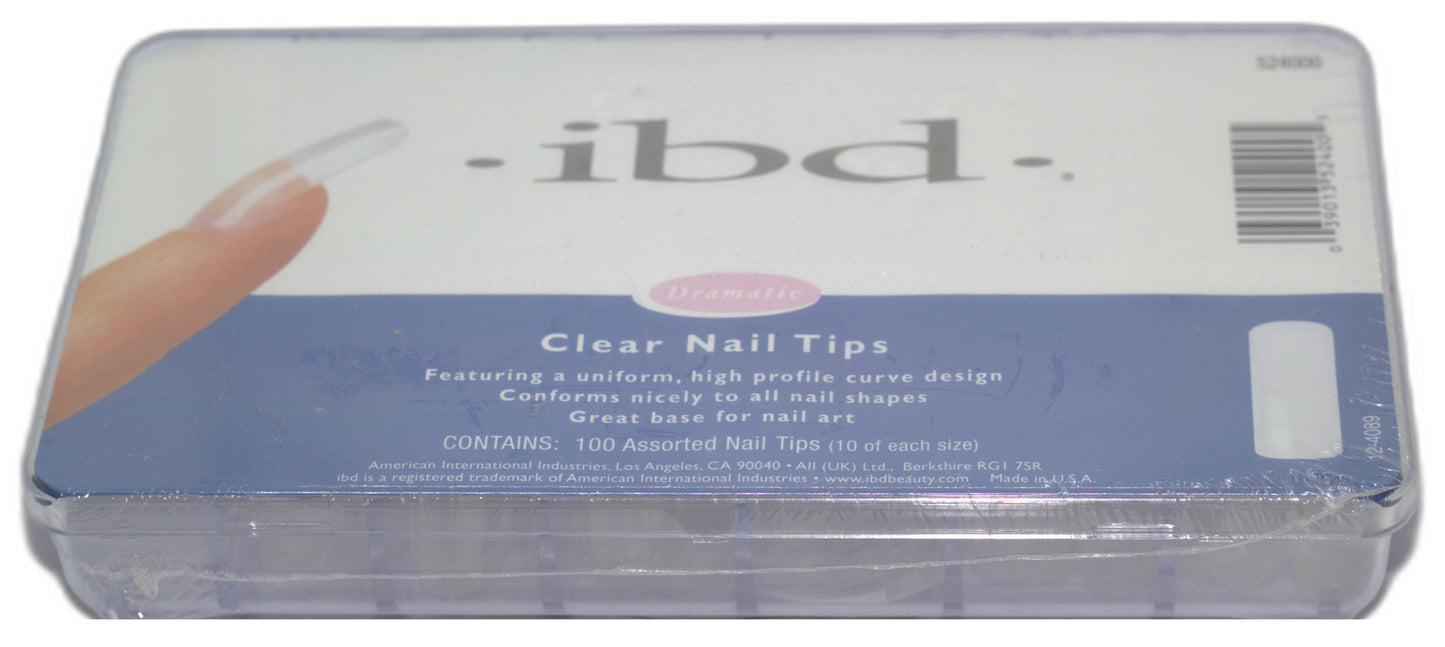 ibd Clear Nail Tips 100 tips/box