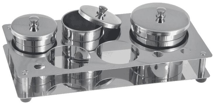 Ikonna Stainless Steel Pink/White/Liquid Set 3+5 Holes