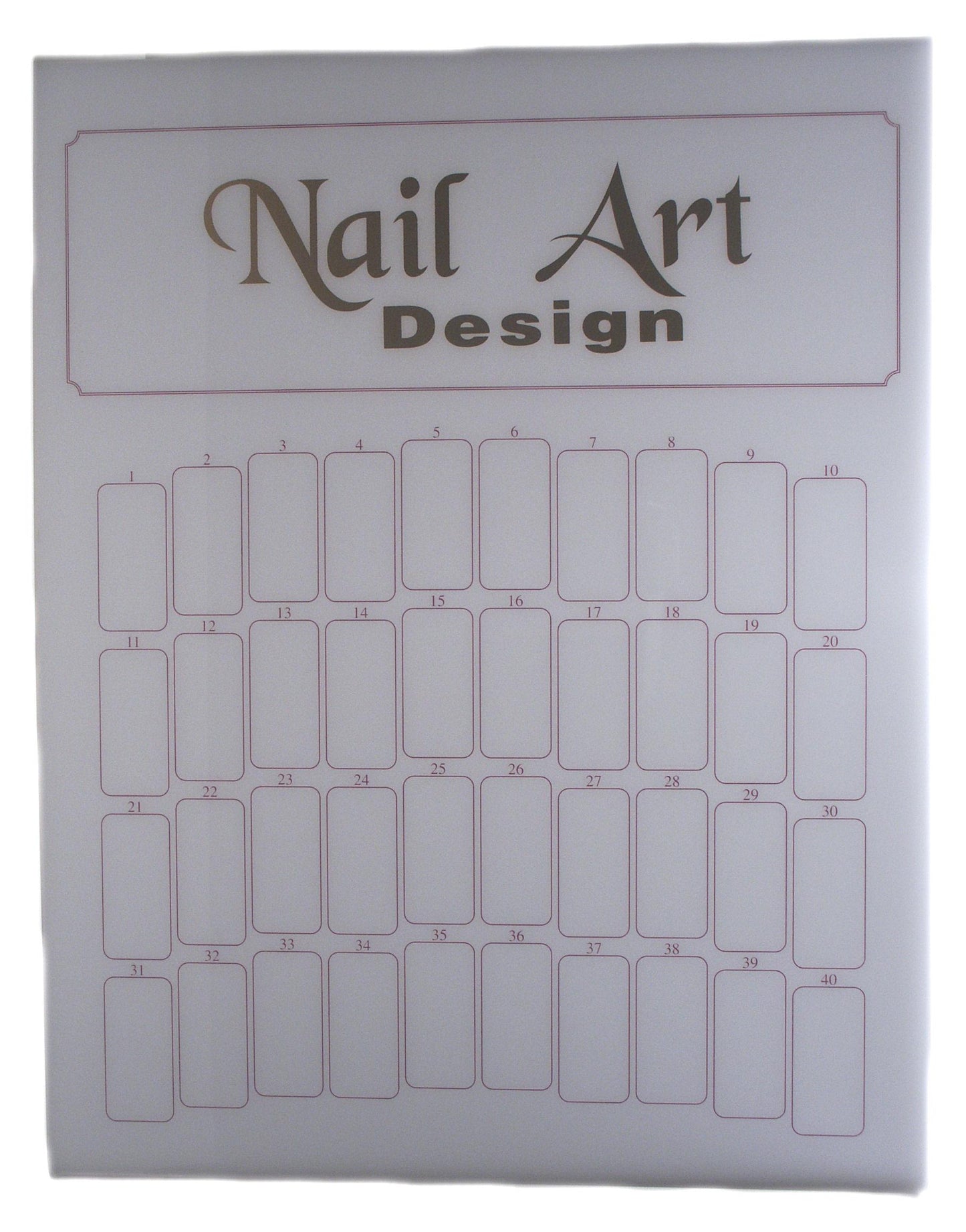 Nail Art Design Counter Top Display-Holds 40 Design