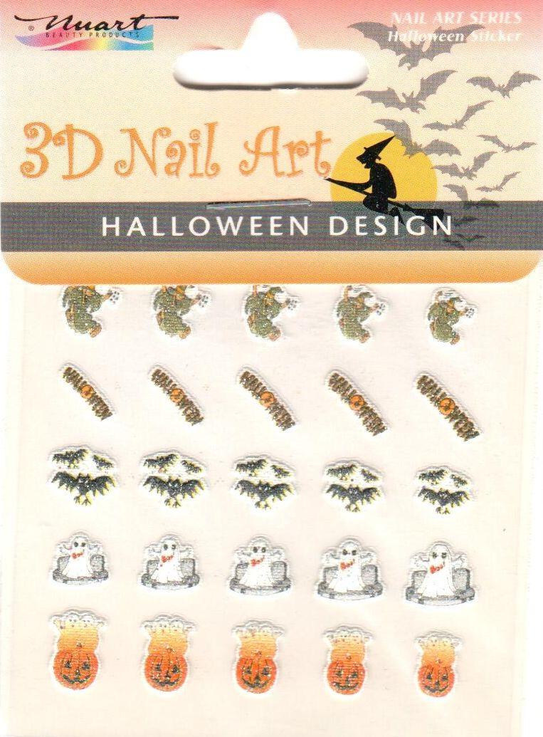 Nuart 3D Nail Art Sticker Halloween 04