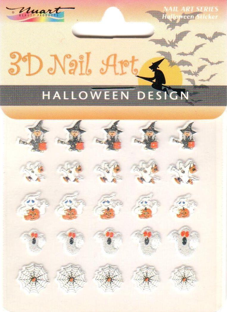 Nuart 3D Nail Art Sticker Halloween 05