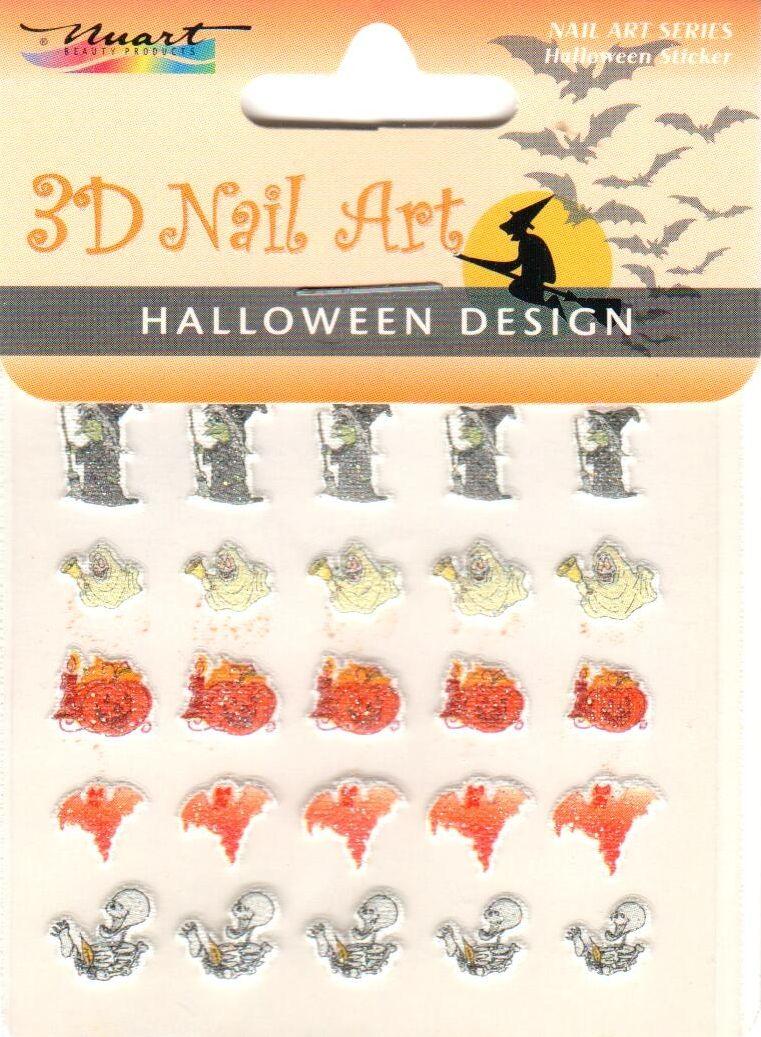 Nuart 3D Nail Art Sticker Halloween 07