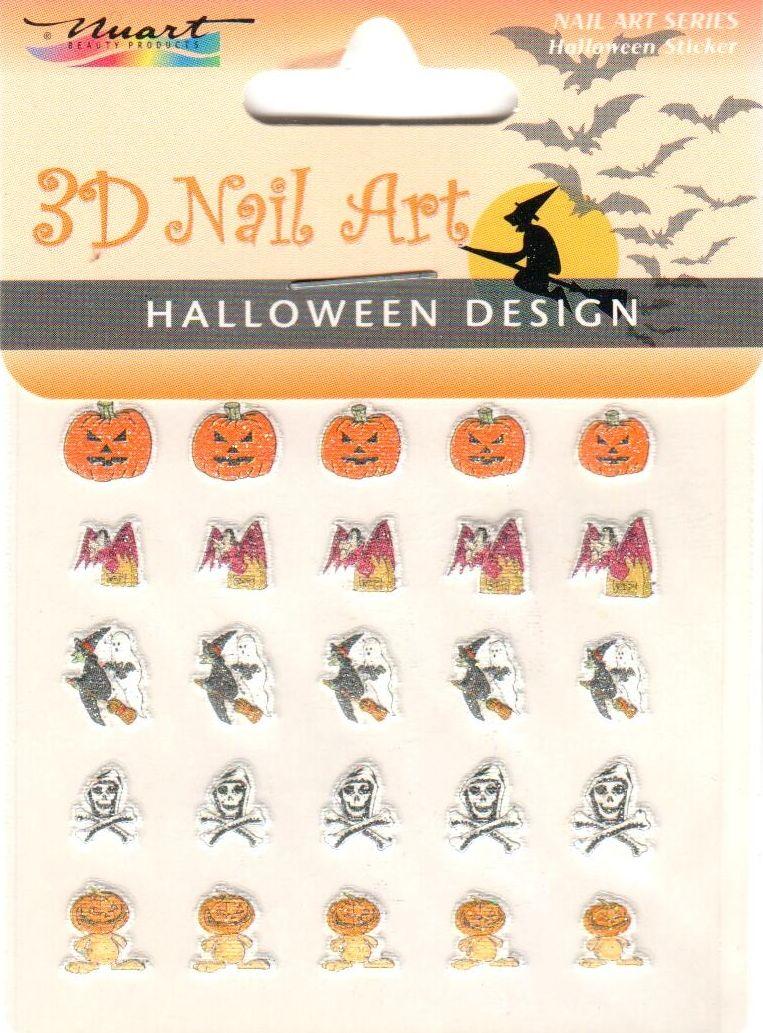 Nuart 3D Nail Art Sticker Halloween 12