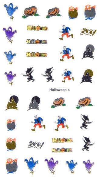 Nail Art Stickers-Halloween 004