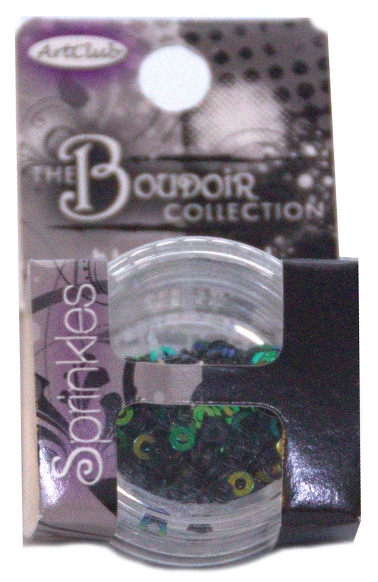 Art Club Boudoir Black Swirl Sprinkle