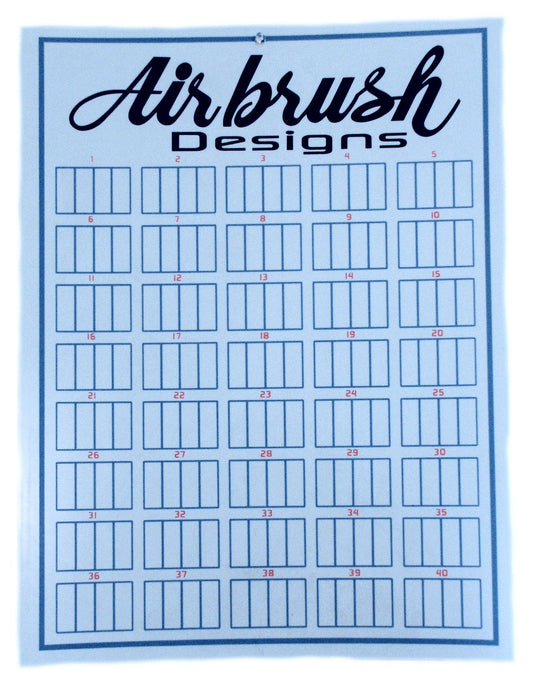 Airbrush Design Wall Mount Display-Holds 160 Design