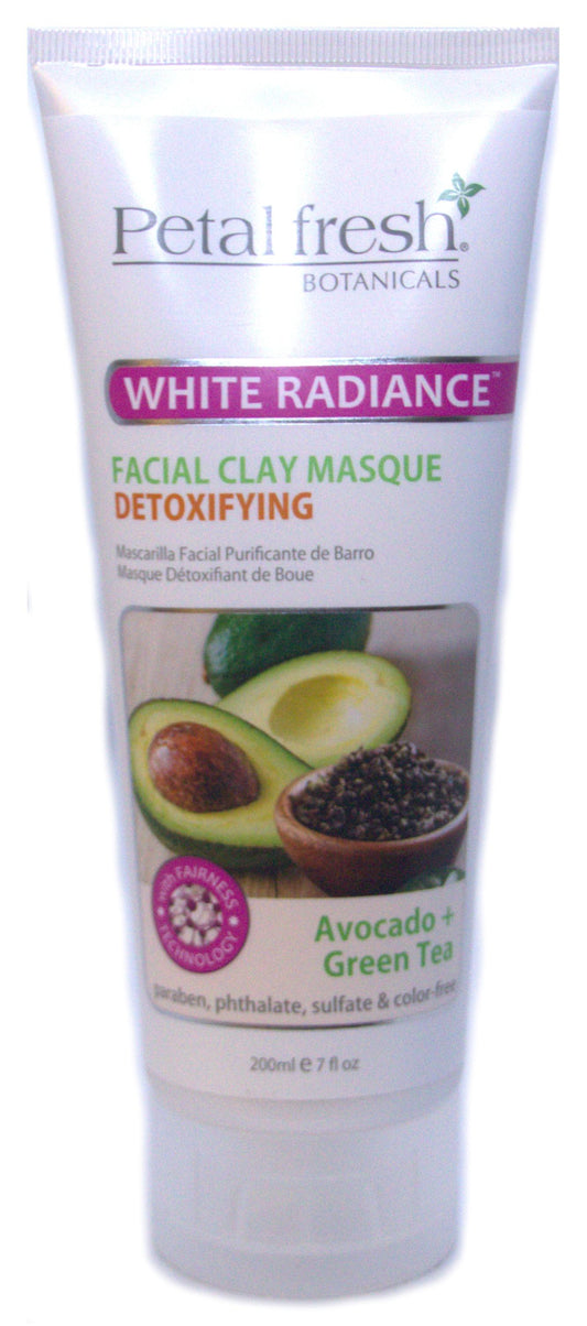 BCL Petal Fresh White Radiance Facial Clay Masque Avocado & Green Tea 7 oz