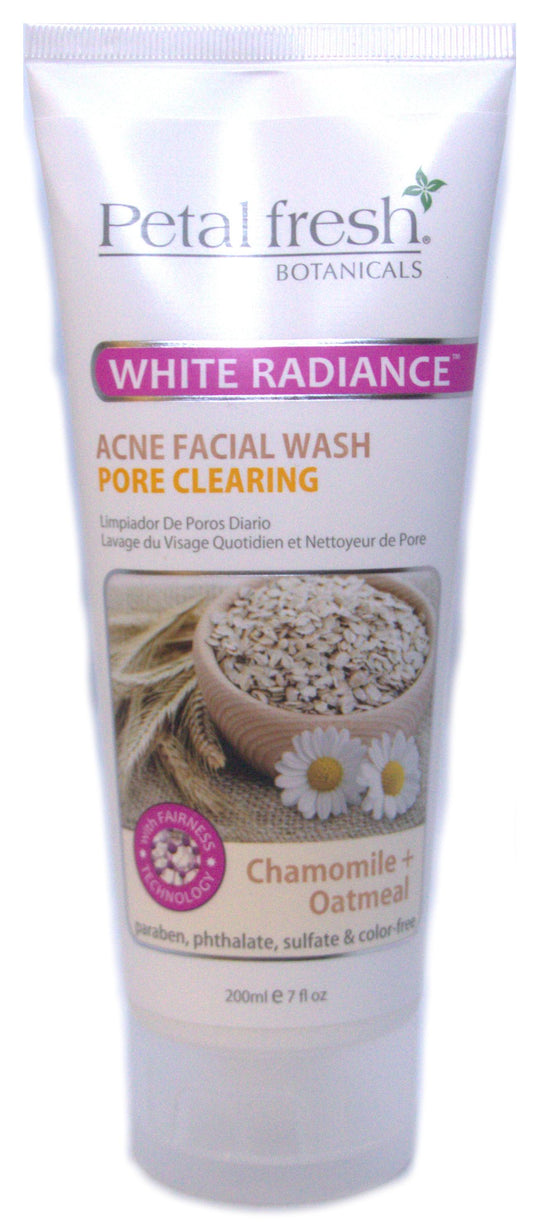 BCL Petal Fresh White Radiance Acne Facial Wash Chamomile & Oatmeal 7 oz