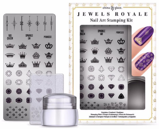 China Glaze NP-Jewels Royale Nail Art Stamping Kit 85145