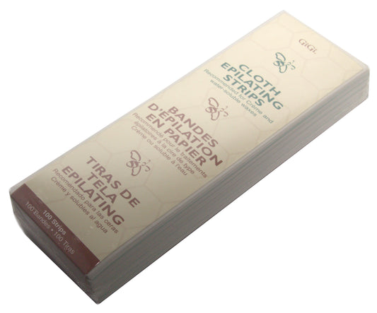 GiGi Cloth Epilating Body Strips 3inx9in 100 strips