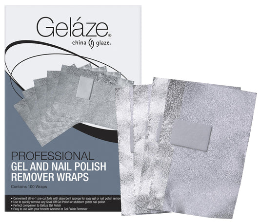 Gelaze Gel & Nail Polish Remover Wraps 100ct