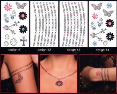 Maccabi Art Temporary Tattoo-Cross Jewelry 11560