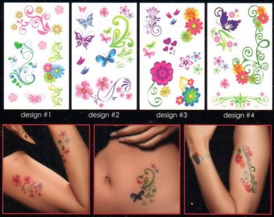 Maccabi Art Temporary Tattoo-Flowers 11579
