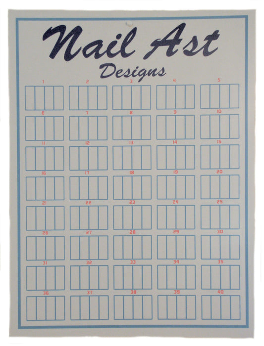 Nail Art Design Wall Mount Display-Holds 160 Design