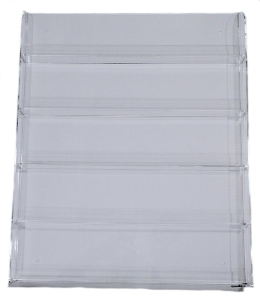 Nail Polish Clear Acrylic Wall Mount Display-Holds 60 bottles