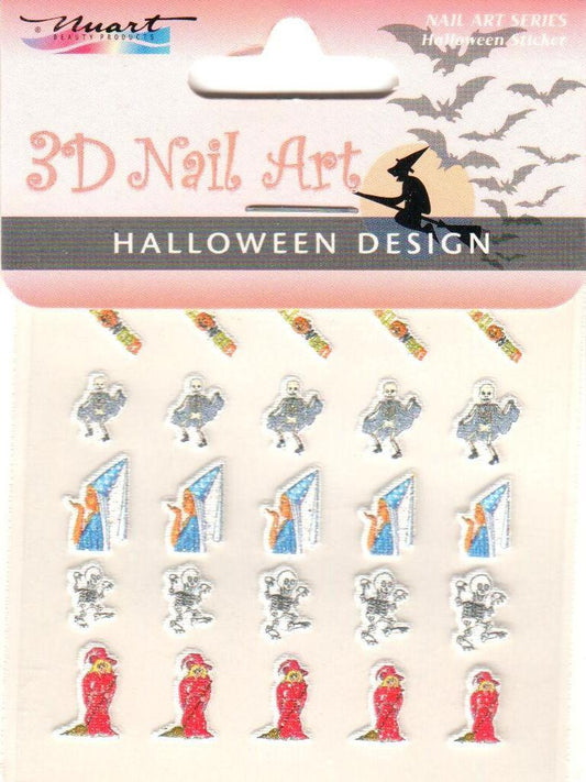 Nuart 3D Nail Art Sticker Halloween 03