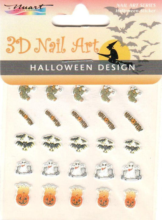 Nuart 3D Nail Art Sticker Halloween 04