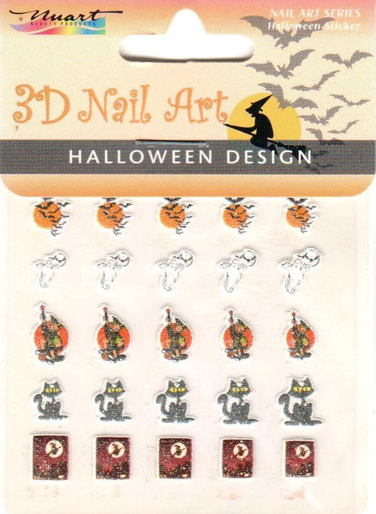 Nuart 3D Nail Art Sticker Halloween 06