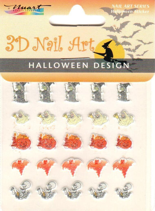 Nuart 3D Nail Art Sticker Halloween 07