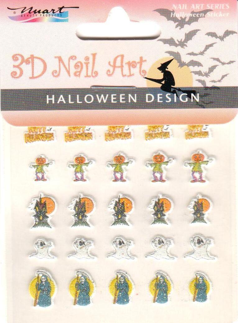 Nuart 3D Nail Art Sticker Halloween 09