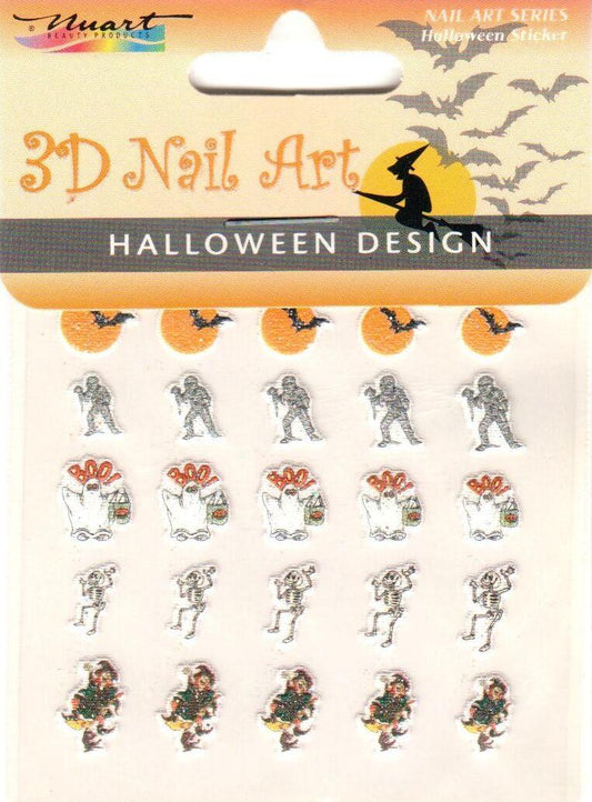 Nuart 3D Nail Art Sticker Halloween 10