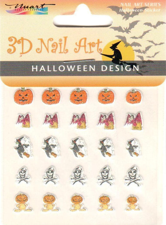 Nuart 3D Nail Art Sticker Halloween 12