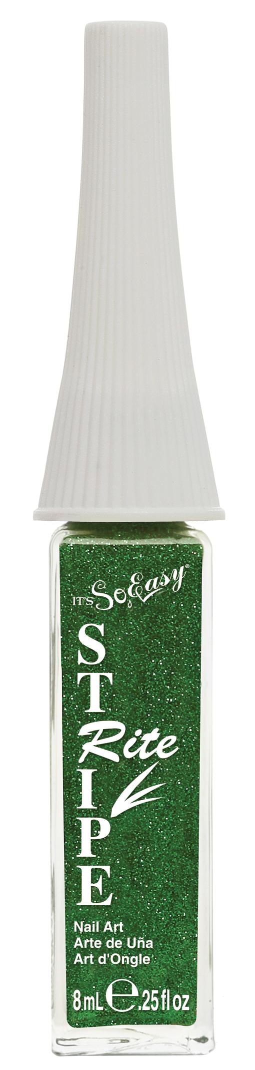 Stripe Rite Nail Art-Green Glitter 98764