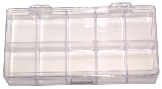 Nail Tip Box Clear Large 10 Compartments