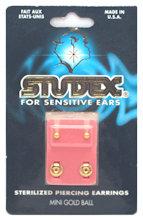 Studex Sterilized Piercing Earrings Gold Ball Mini